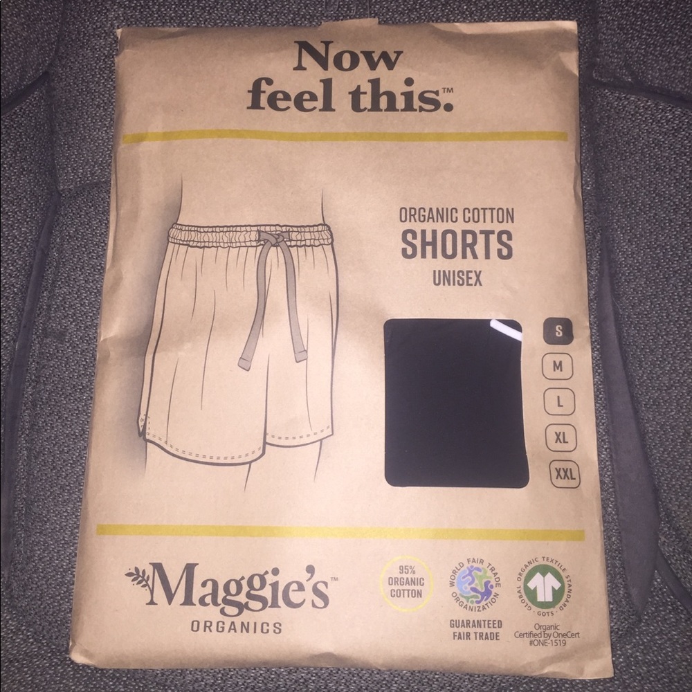 Maggie’s Organics unisex organic cotton short pact